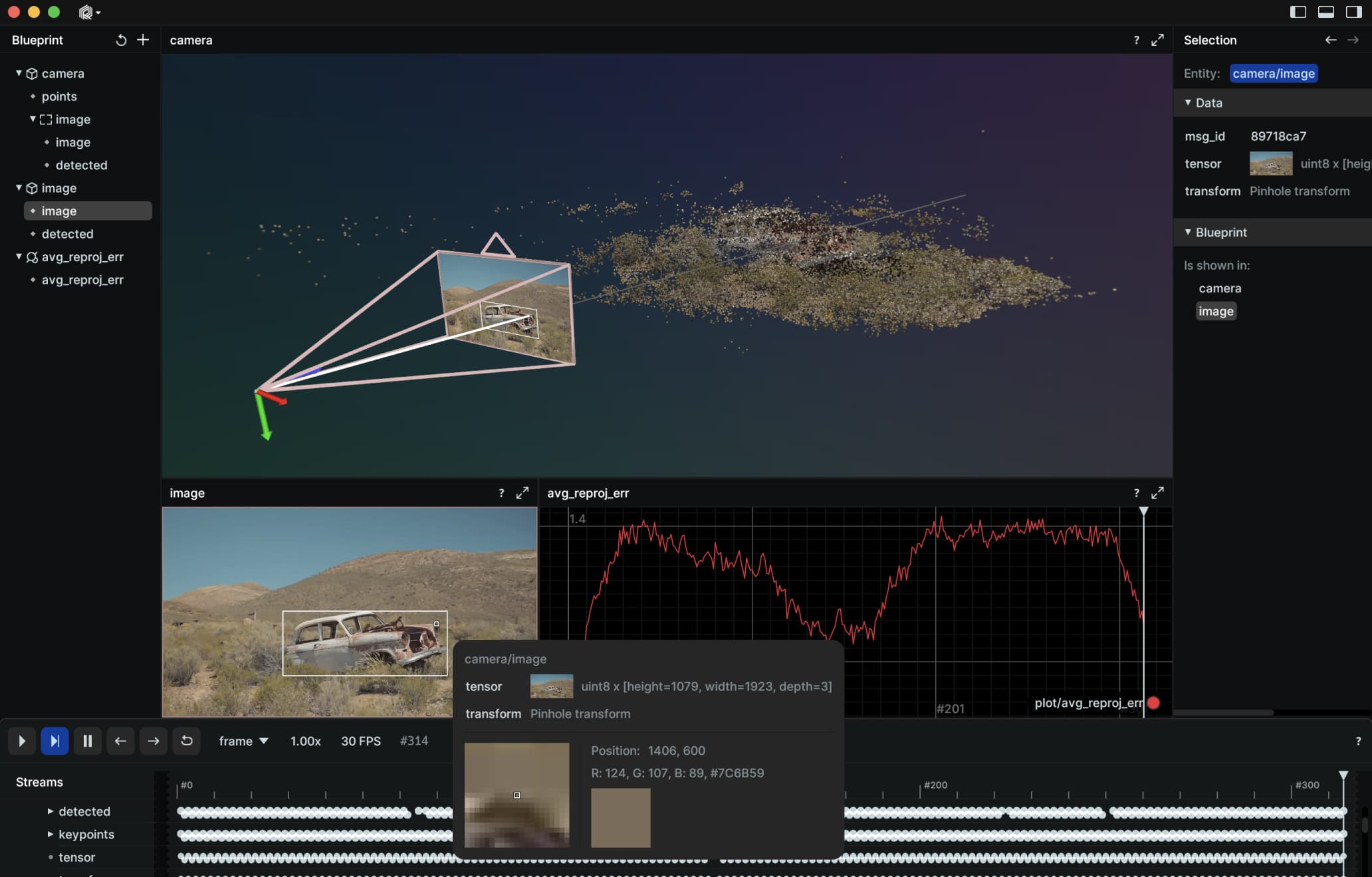 Screenshot of Rerun